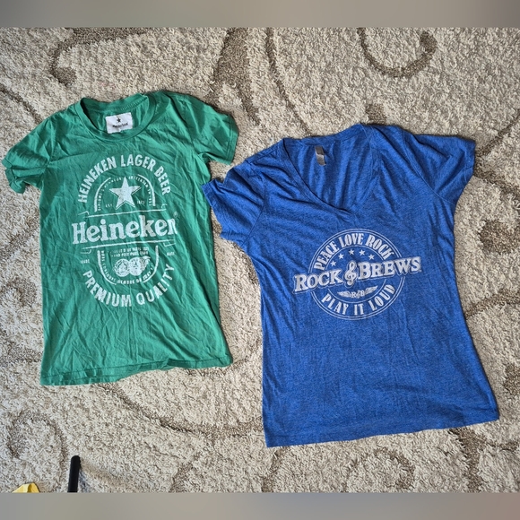 Two Ultra Soft Rock/Beer Tee Bundle - Picture 1 of 4